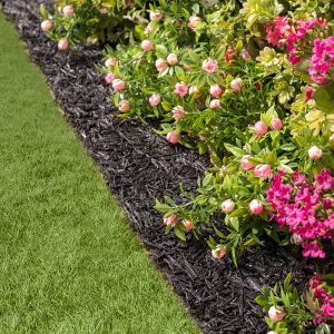 Recycled Rubber Edging for Everlasting Mulching