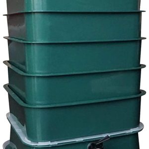 Vermihut ® Plus 5-Tray Worm Composter – Darkish Inexperienced, Eco-Pleasant Design for Indoor & Out of doors Use, Best Worm Compost Bin for Rookies in Vermicomposting and Meals Waste Recycling